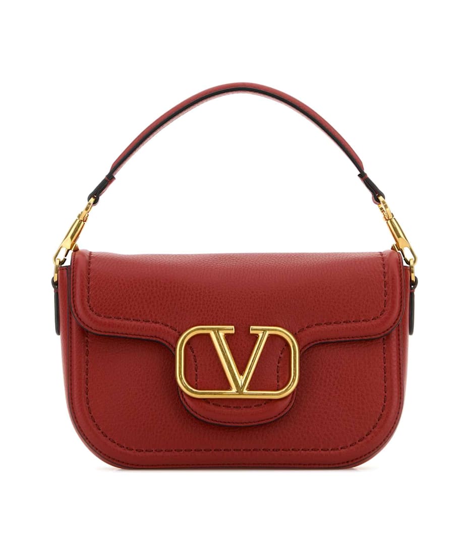 ショルダーバッグ・ポシェット VALENTINO GARAVANI Red Leather Alltime Shoulder Bag Valentino Garavani Red Leather Alltime Shoulder Bag