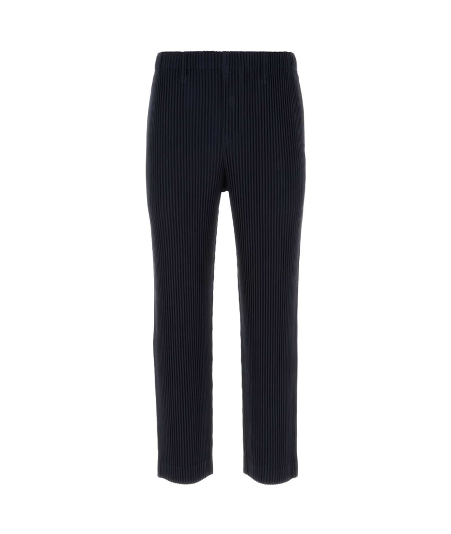 Homme Plissé Issey Miyake Midnight Blue Polyester Pant | italist