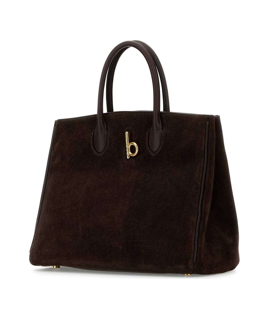 【関税＆送料込み】Burberry Rocking Horse Small Dark Suede Small Rocking Horse Tote​ in Dark brown - Women | Burberry