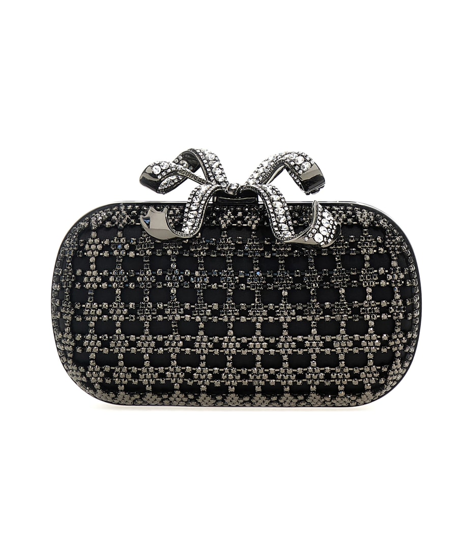 self-portrait 'black Crystal' Clutch | italist