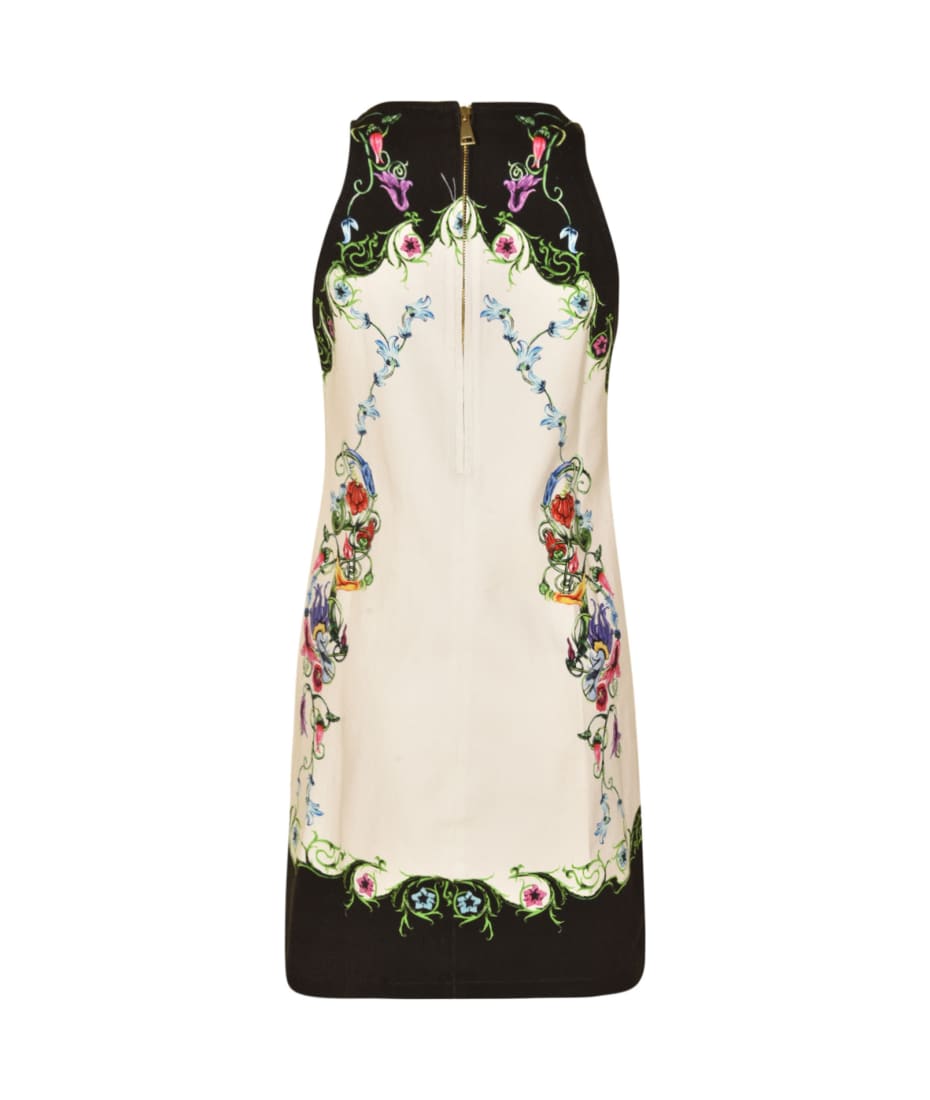 Versace Jeans Couture Tomcat Panel Garden Dress - White
