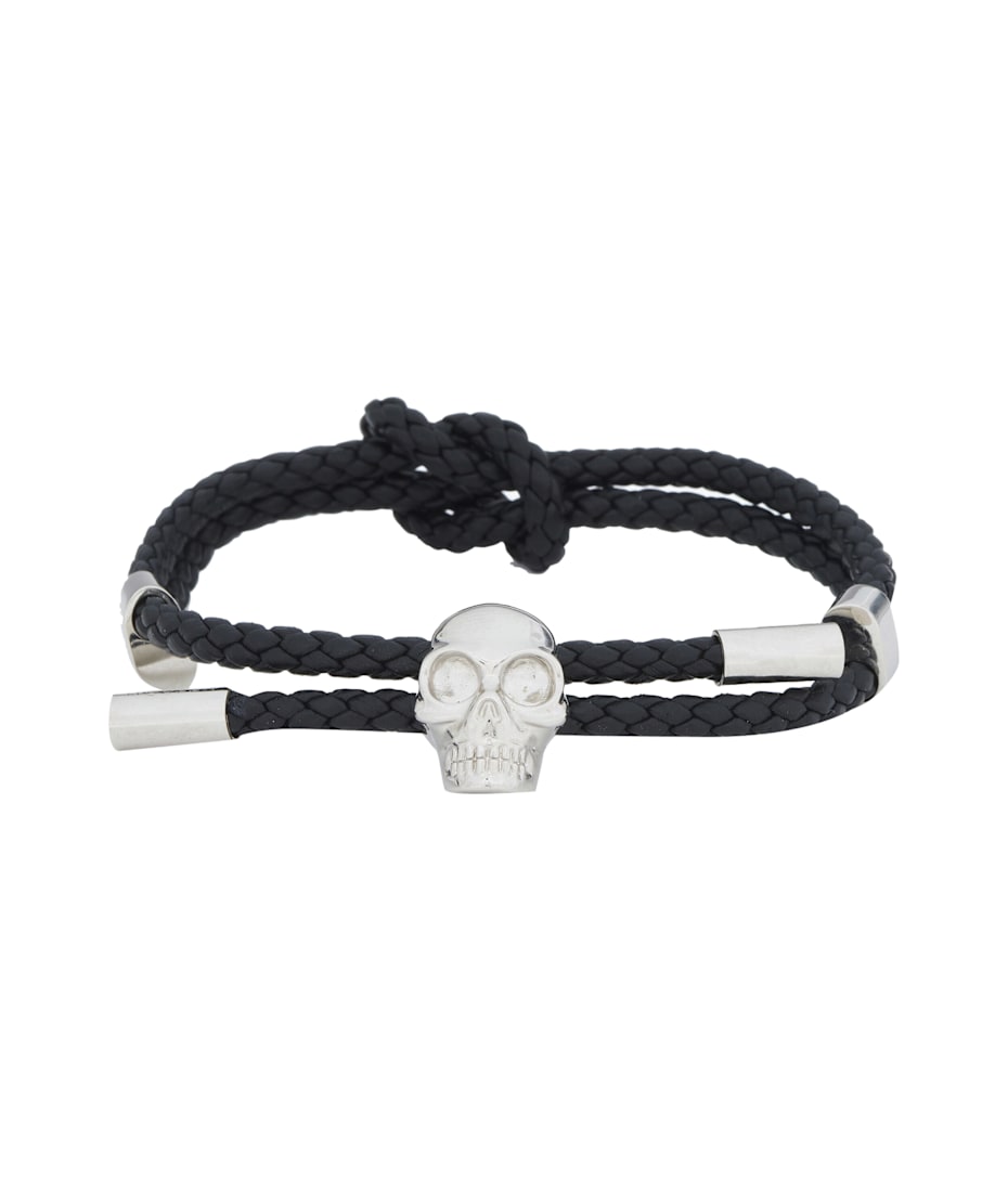 Alexander McQueen Leather Skull Bracelet | italist