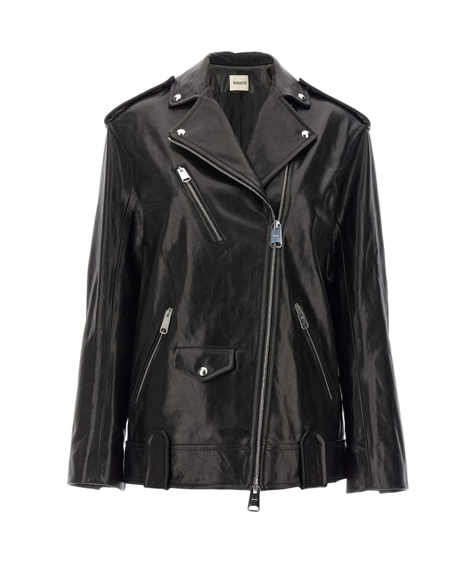 レザージャケット・コート KHAITE 'Hanson' leather biker jacket Khaite 'hanson' Leather Biker Jacket | italist