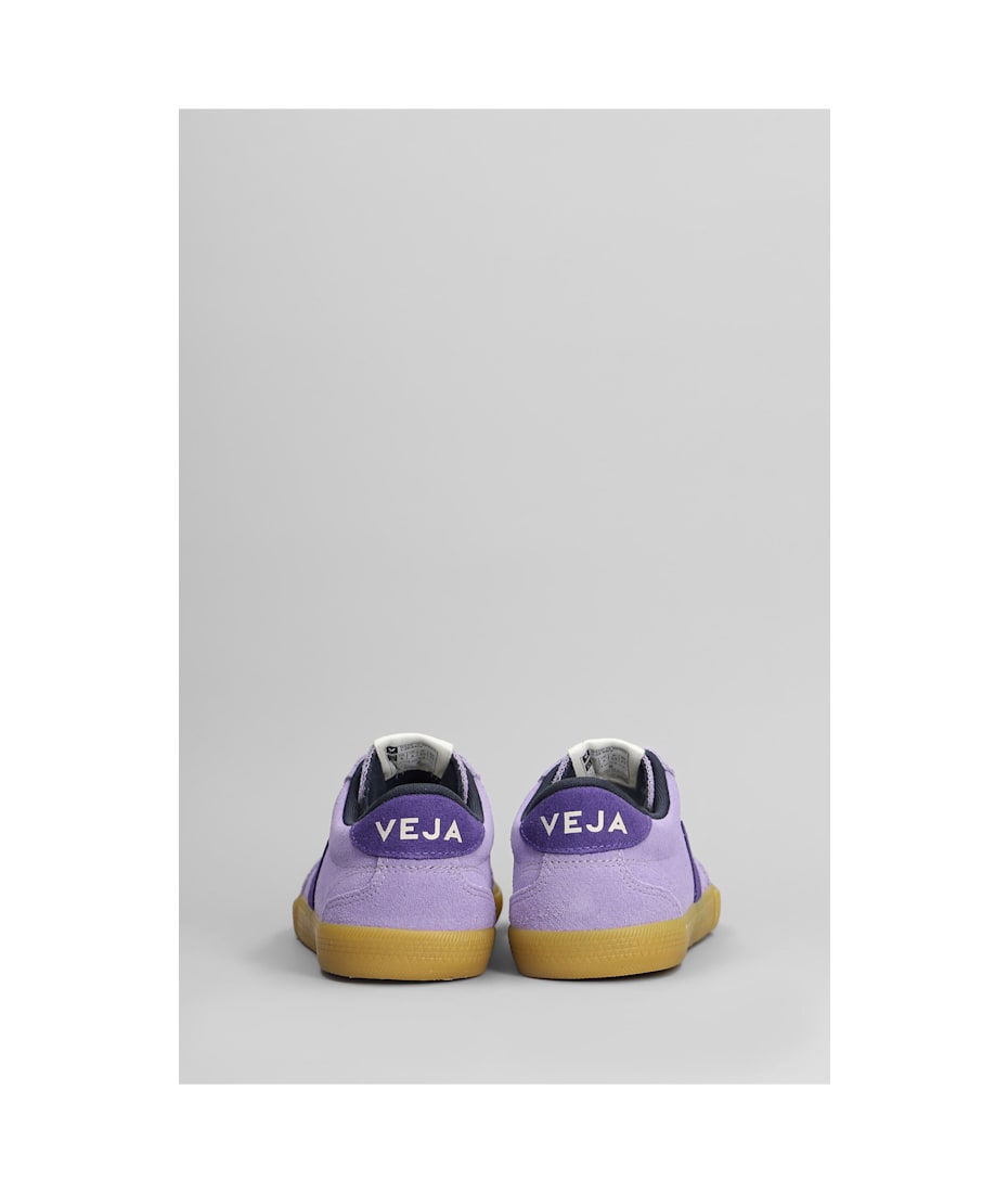 【送料&関税込】Veja Volley Sneakers In Viola Suede Veja Volley sneakers for Women - Purple in UAE | Level Shoes