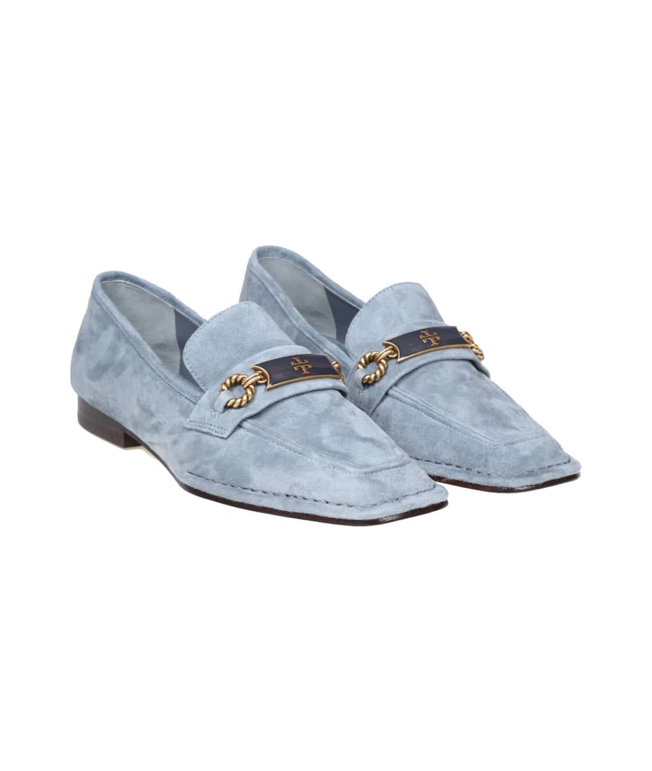 Tory Burch Perrine Loafer In Light Blue Suede | italist, ALWAYS LIKE A SALE