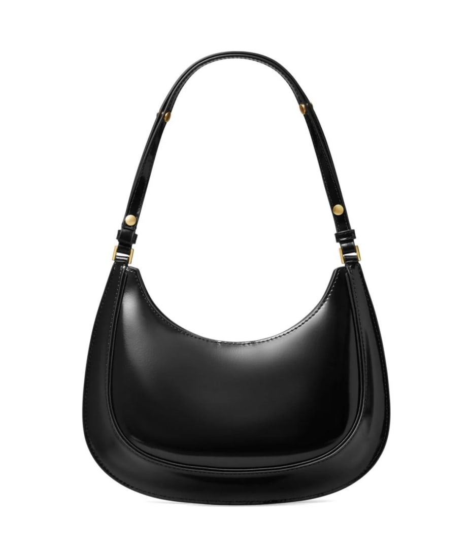 TORY BURCH サチェリルマキシトレス F251000460 BLACK Tory Burch Robinson Convertible Half-moon Bag In Black