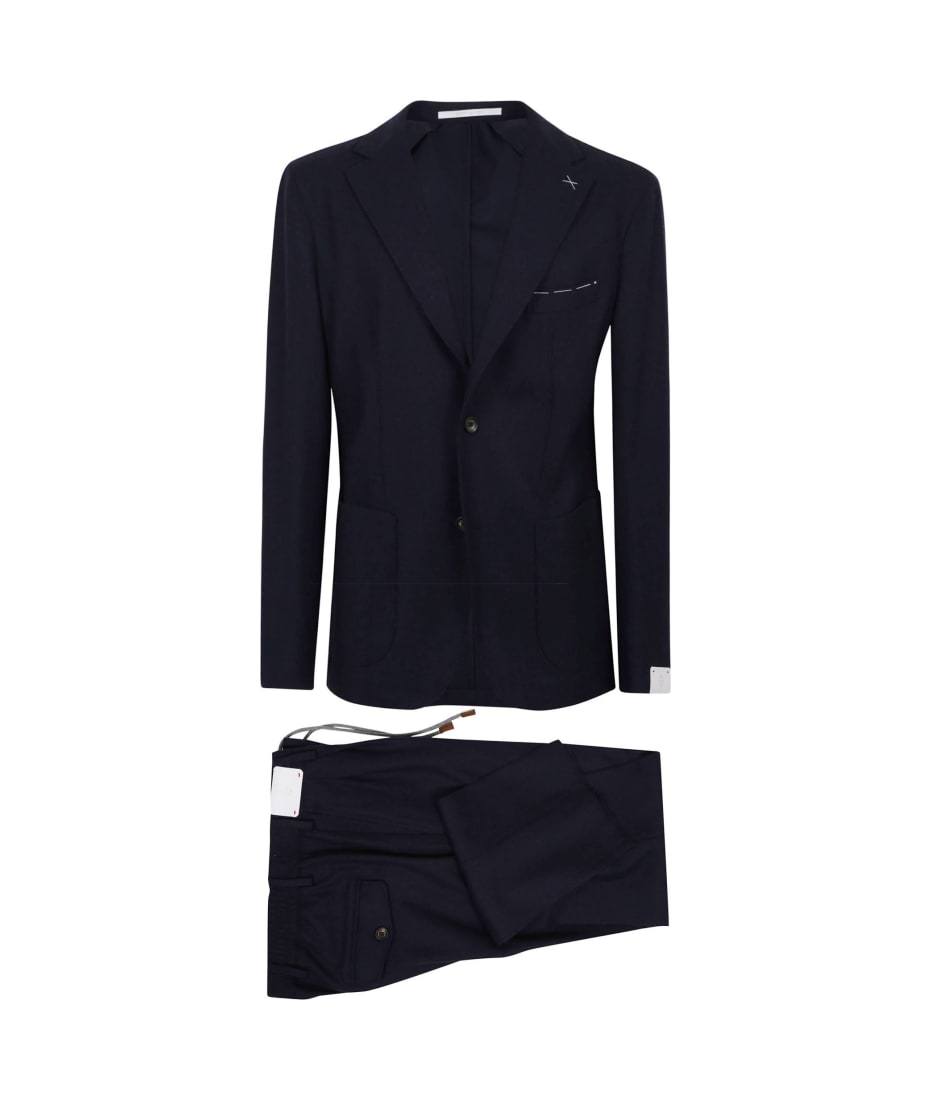 Eleventy two-piece double-breasted suit - Blue