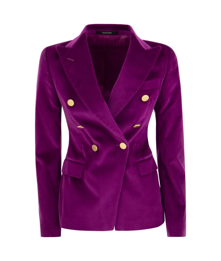 ジャケット TAGLIATORE ALICYA DOUBLE BREASTED BLAZER Alicya Double-Breasted Plaid Blazer by Tagliatore | Andrews