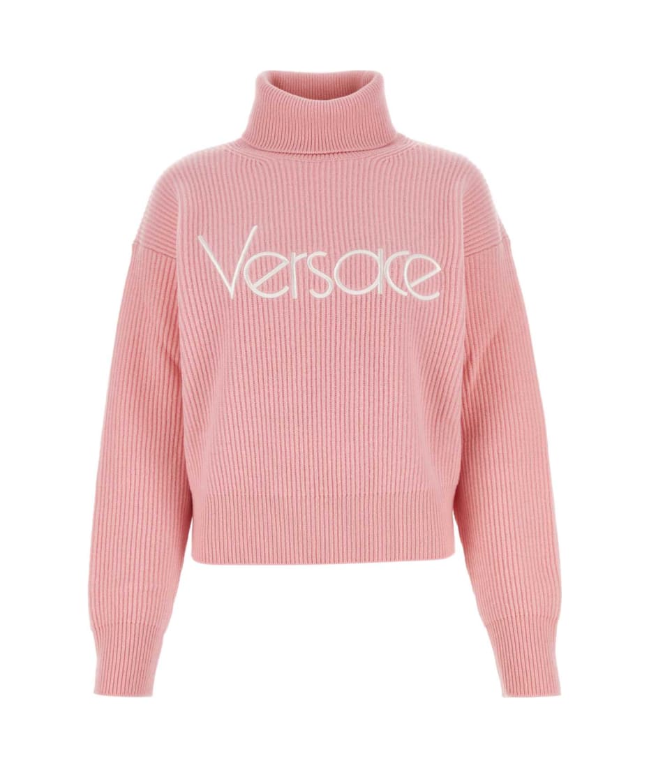Versace Pink Wool Sweater - PALEPINK