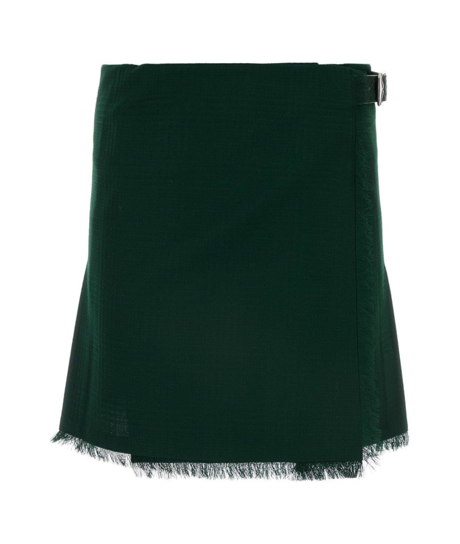 【送料&関税込】Burberry Pleated Fringed-edge Mini Skirt Burberry Pleated Fringed-edge Mini Skirt | italist