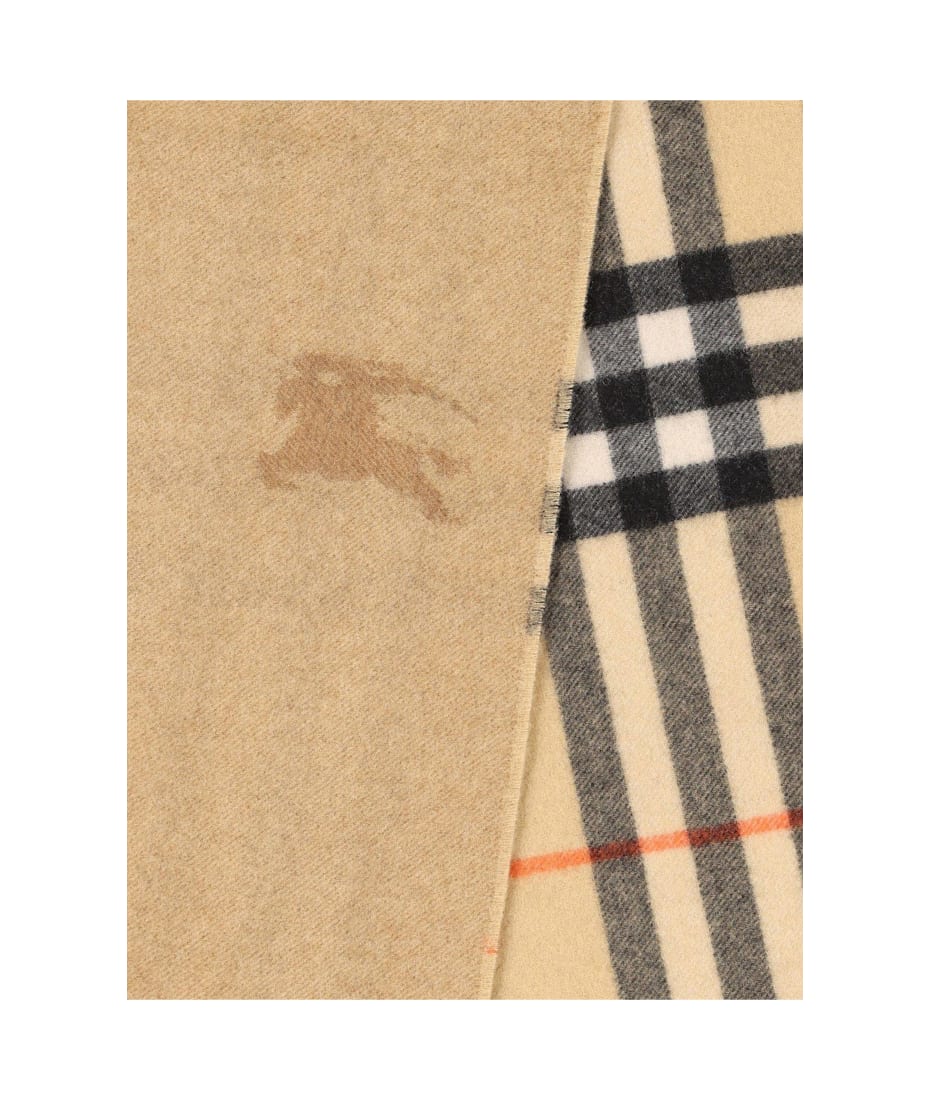 Burberry Reversible Checked Fringed-edge Scarf | italist