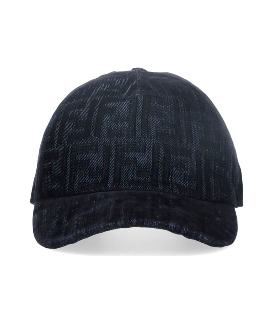 Fendi 'ff' Denim Baseball Cap 帽子 通販 | italist