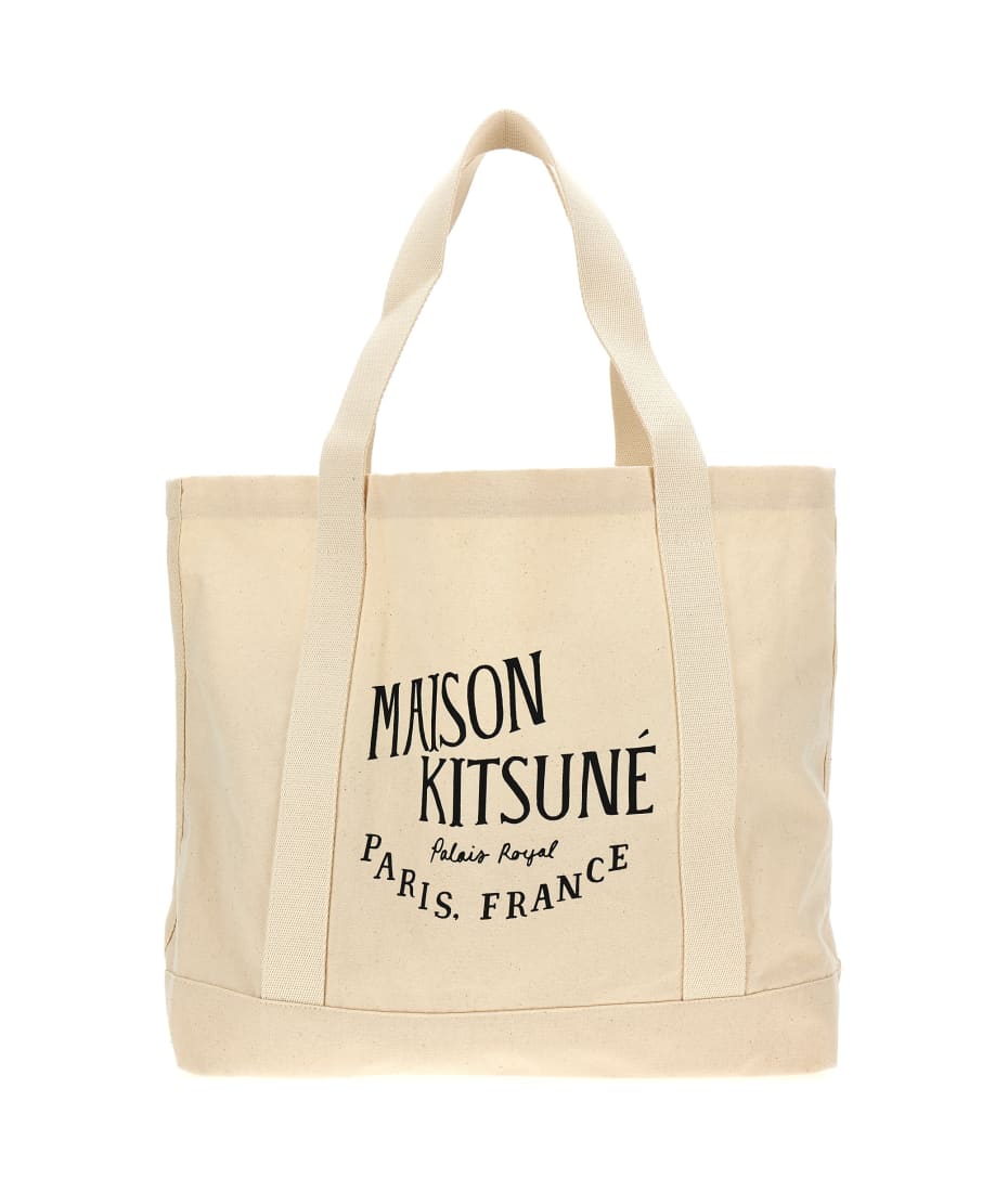 Palais Royal Logo-Print Cotton-Canvas Tote Bag