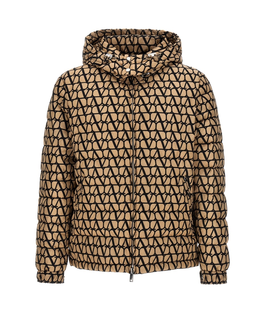 【VALENTINO】Toile Iconographeオーバーサイズダウンジャケット Valentino Garavani Toile Iconographe Down Jacket | Neutrals