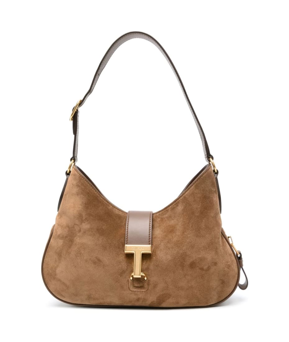 Tom Ford Medium Monarch Suede Shoulder Bag | italist, ALWAYS