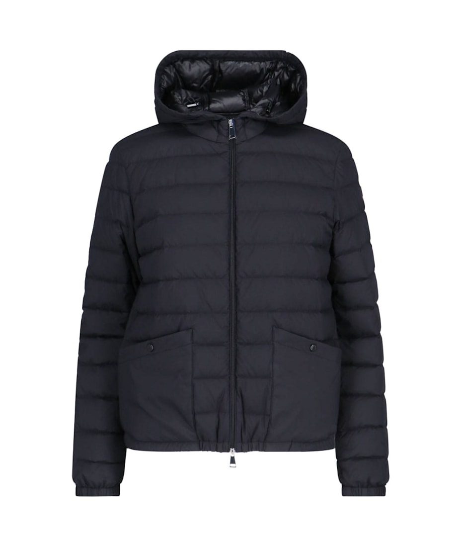 【関税＆送料込み】Moncler 'Hede' Black Nylon Down Jacket Moncler Hede hooded down jacket - women - Nylon - 3 - Black