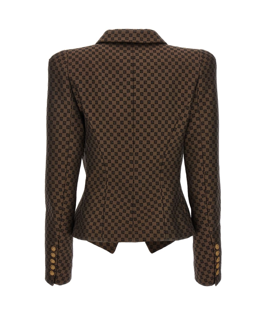 【送料&関税込】Balmain Blazer In Brown Cotton Blend Balmain Blazer In Brown Cotton Blend | italist