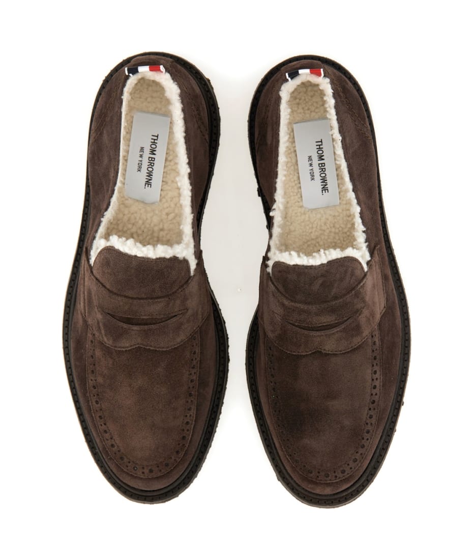 【関税&送料込】Thom Browne Mocassins THOM BROWNE | Leather Penny Loafers | Men | Lane Crawford