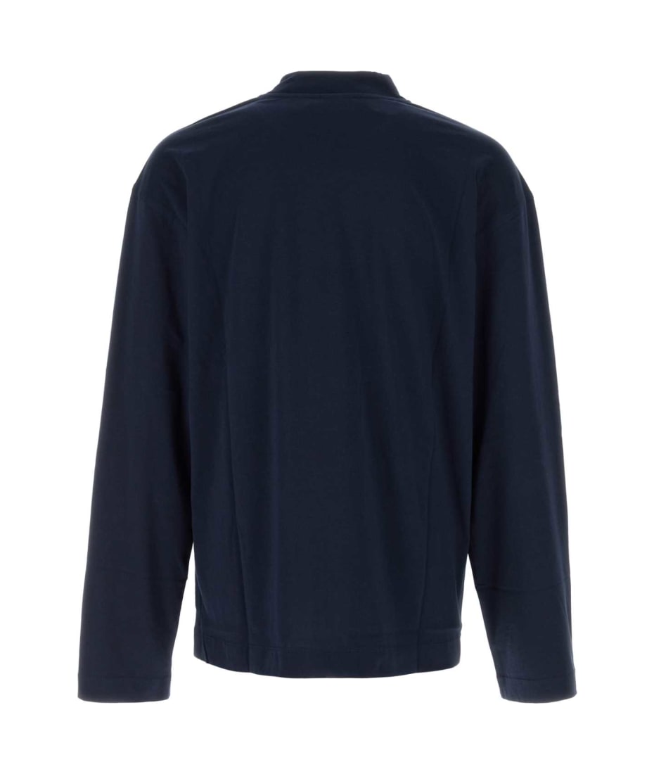 Tシャツ・カットソー DRIES VAN NOTEN NAVY BLUE COTTON OVERSIZE HEGER T-SHIRT 78502c3a8f6409c49fab7ba39afdfc