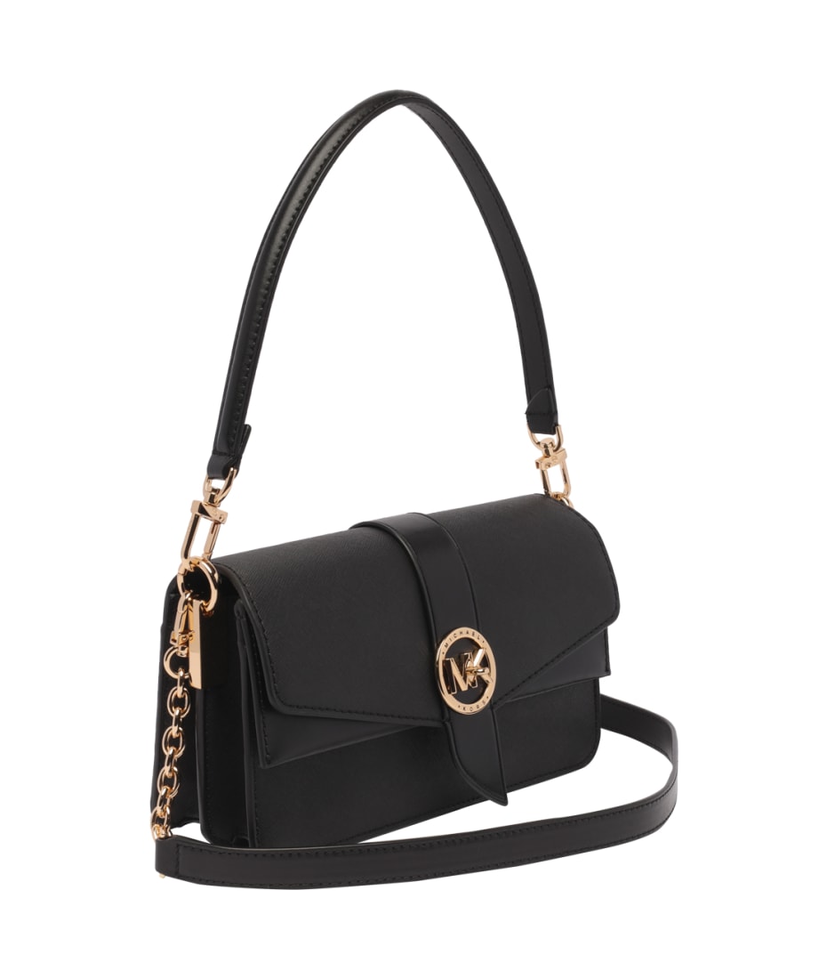 Dkny Ella Mini Flap Shoulder Bag - Pebble- Black/Gold price in