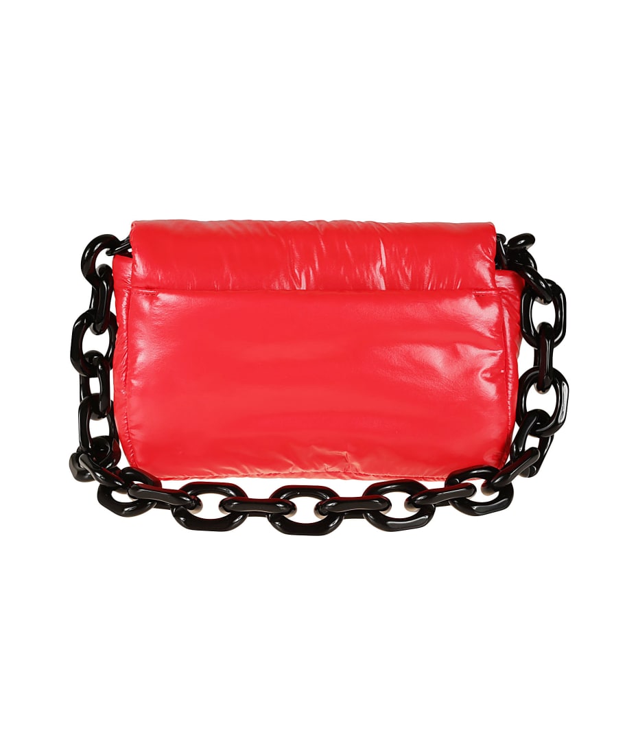 Chain Strap Logo Lock Shoulder Bag