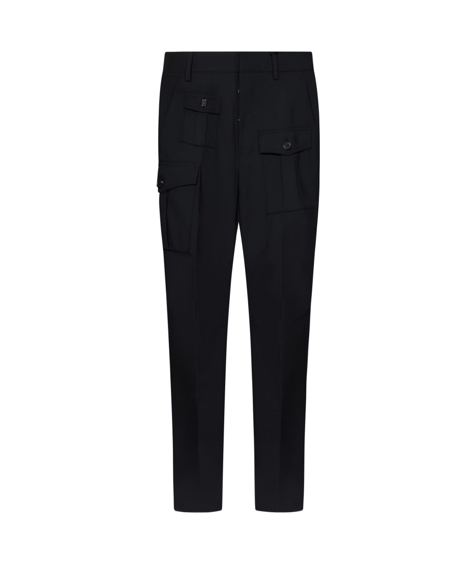 【送料&関税込】Dsquared2 Pocket Detailed Cargo Pants DSQUARED2 Cargo Trousers | Black | FARFETCH
