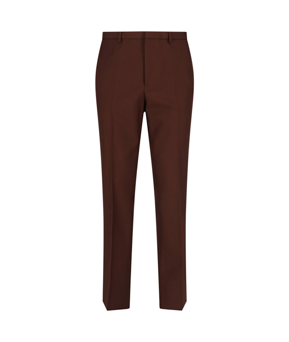 パンツ GUCCI STRAIGHT-LEG WOOL PANTS GG wool jacquard straight pants in beige - Gucci | Mytheresa