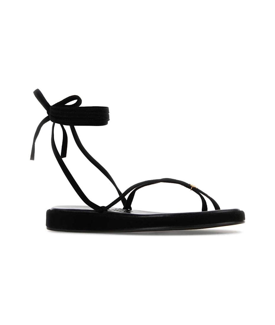 【関税&送料込】Tory Burch Black Suede Capri Sandals Tory Burch Black Suede Capri Sandals | italist