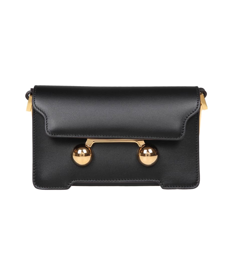 追跡便【MARNI】Trunkaroo Mini Shoulder Bag Black Marni Trunkaroo Mini shoulder bag - Shoulder Bags - BeyondStyle