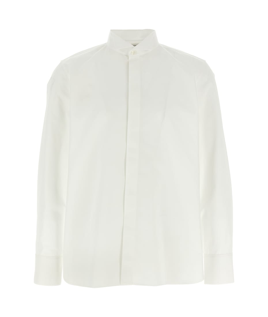 Tシャツ・カットソー Saint Laurent SS25 Flap collar shirt (819673Y1H48 9000) Saint Laurent Flap Collar Shirt | italist