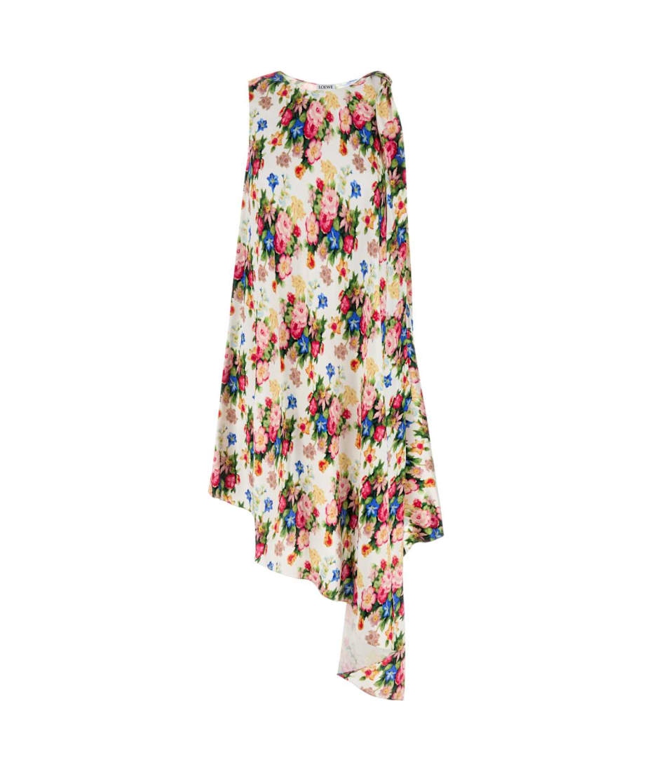 ワンピース LOEWE FW24 Printed silk dress (S540Y09XQR MULSOFPIN) Loewe Printed Silk Dress | italist