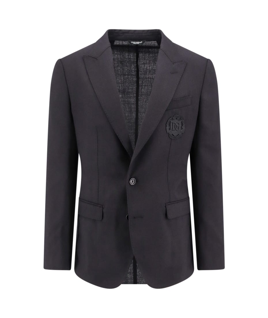 【送料&関税込】Dolce & Gabbana Black Wool Blend Blazer Dolce & Gabbana Black Wool Blazer | italist