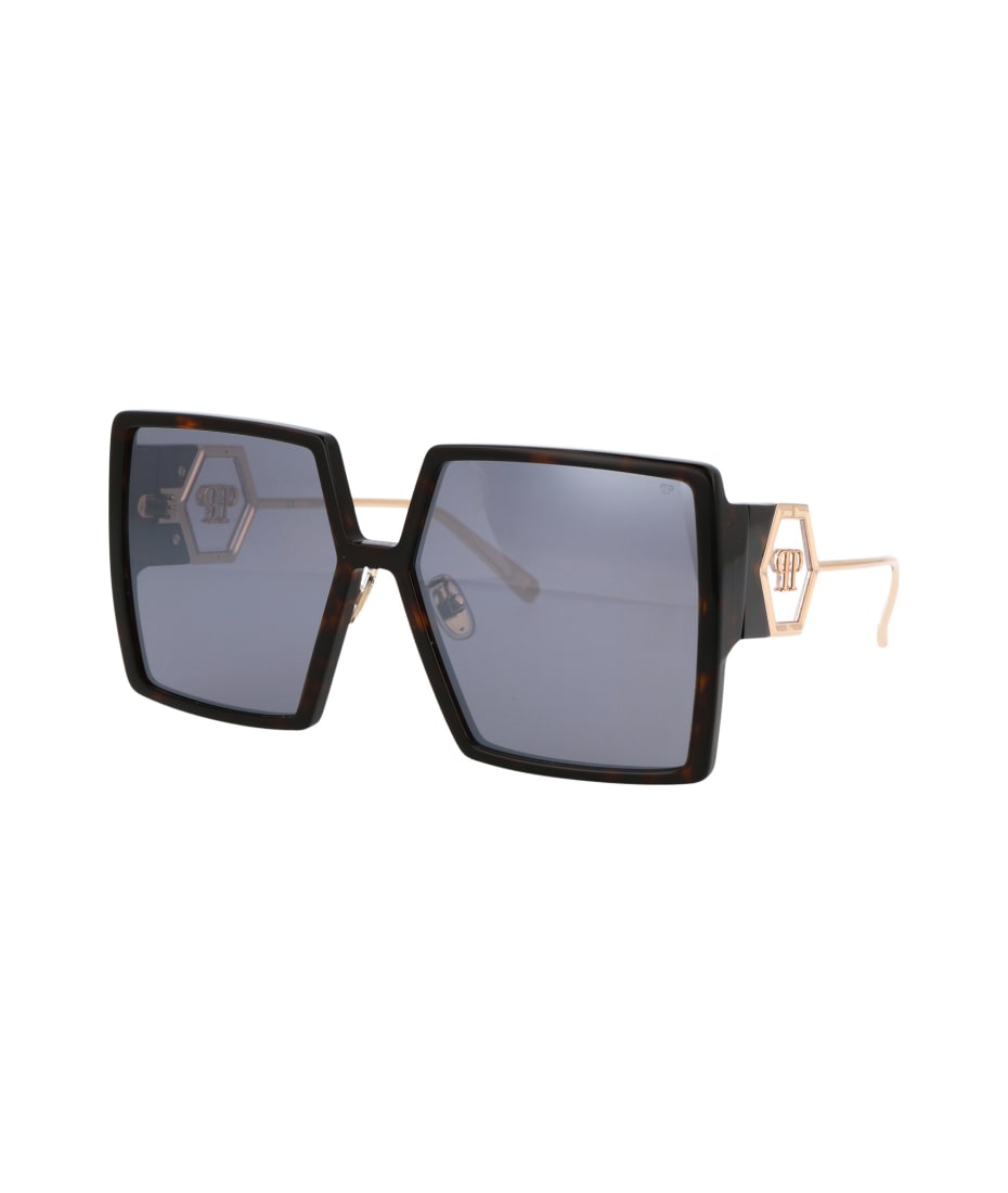 サングラス PHILIPP PLEIN SS25 Woman SUNGLASSES (SPP028M 722X BROWN) Philipp Plein Spp028m Sunglasses | italist