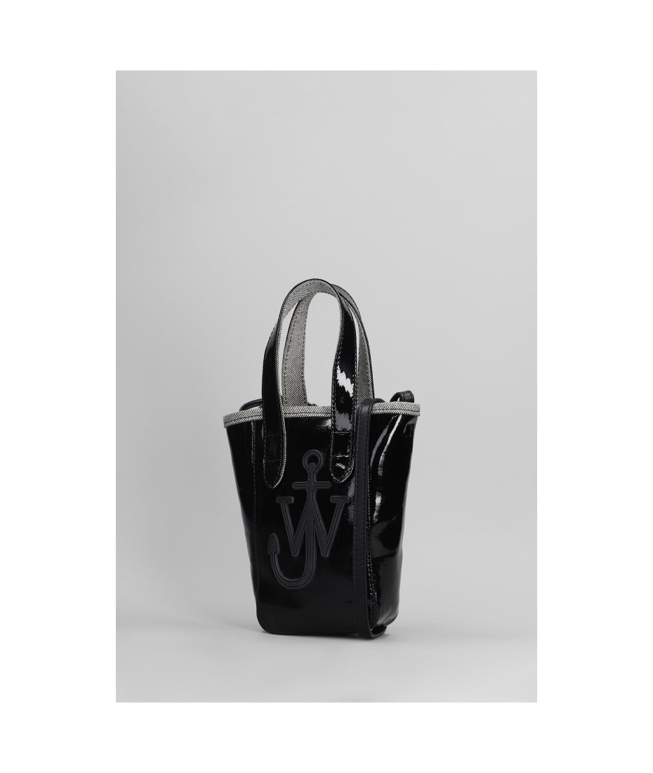 J.W. Anderson Belt Tote Shoulder Bag In Black Cotton J.W. Anderson Belt Tote Shoulder Bag In Black Cotton
