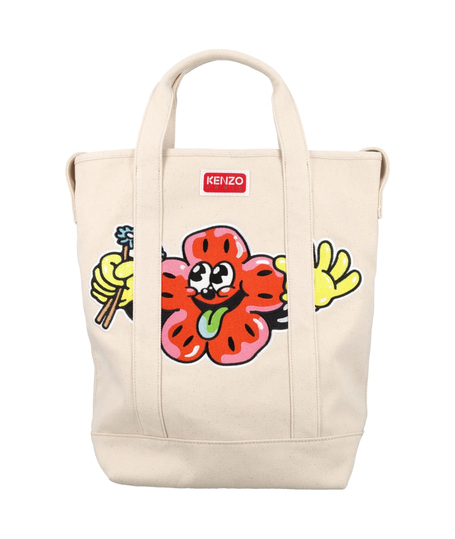 【関税込み】Kenzo BOKE Boyコレクション ベージュ トートバッグ Kenzo Boke Boy Tote Bag | italist