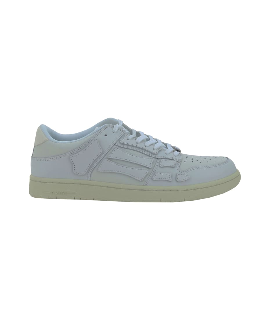AMIRI White Leather Skel Sneakers | italist