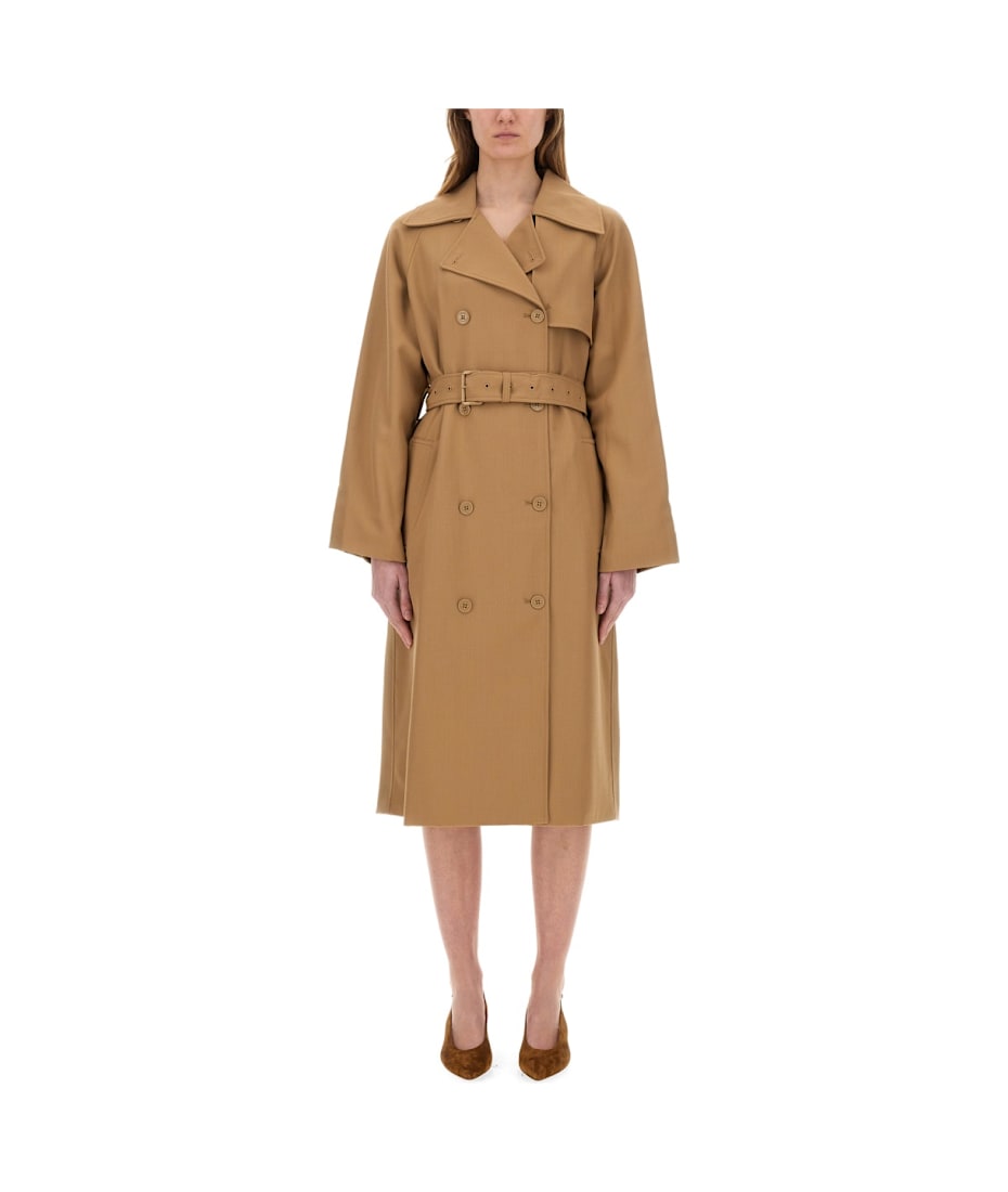 コート Michael By Michael Kors Double-Breasted Trench Coat 0400021812624_CAFE?wid=600&hei