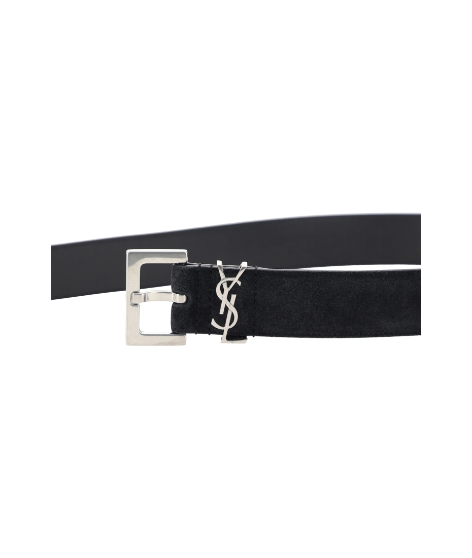 SAINT LAURENT タフルフレストロンクコト 【関税込】 コンパクトジップウォレット “YSL ライン”（グレインレザー
