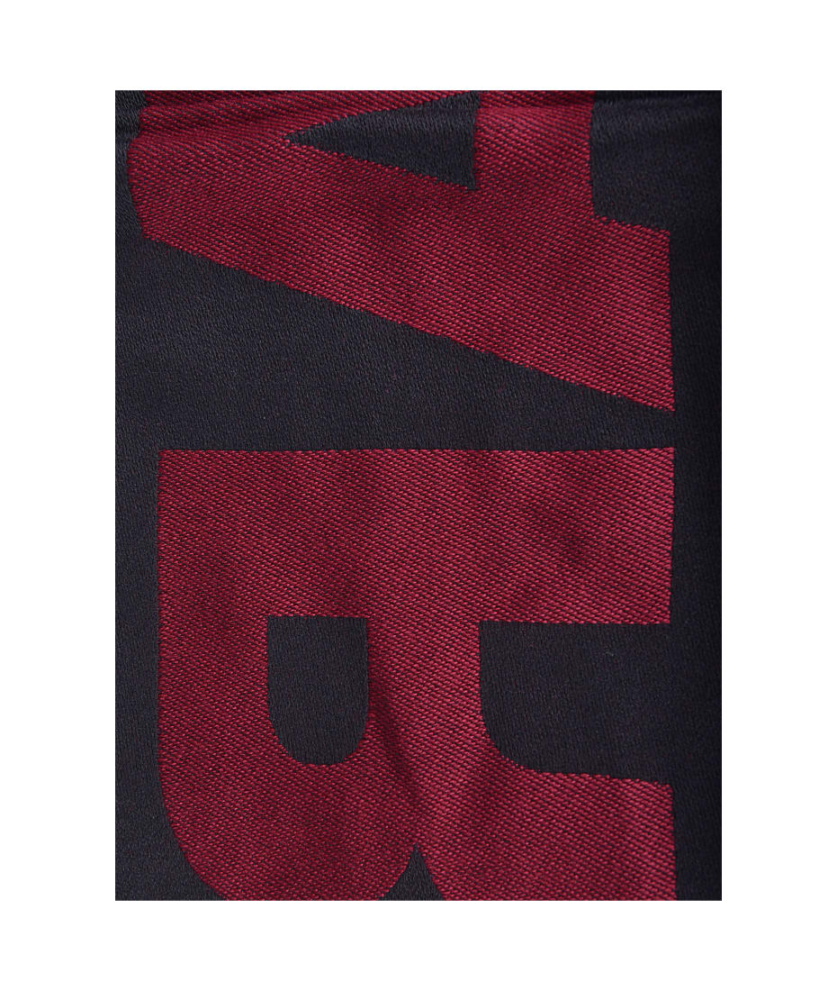 Dsquared2 Fringed Edge Scarf - red/grey