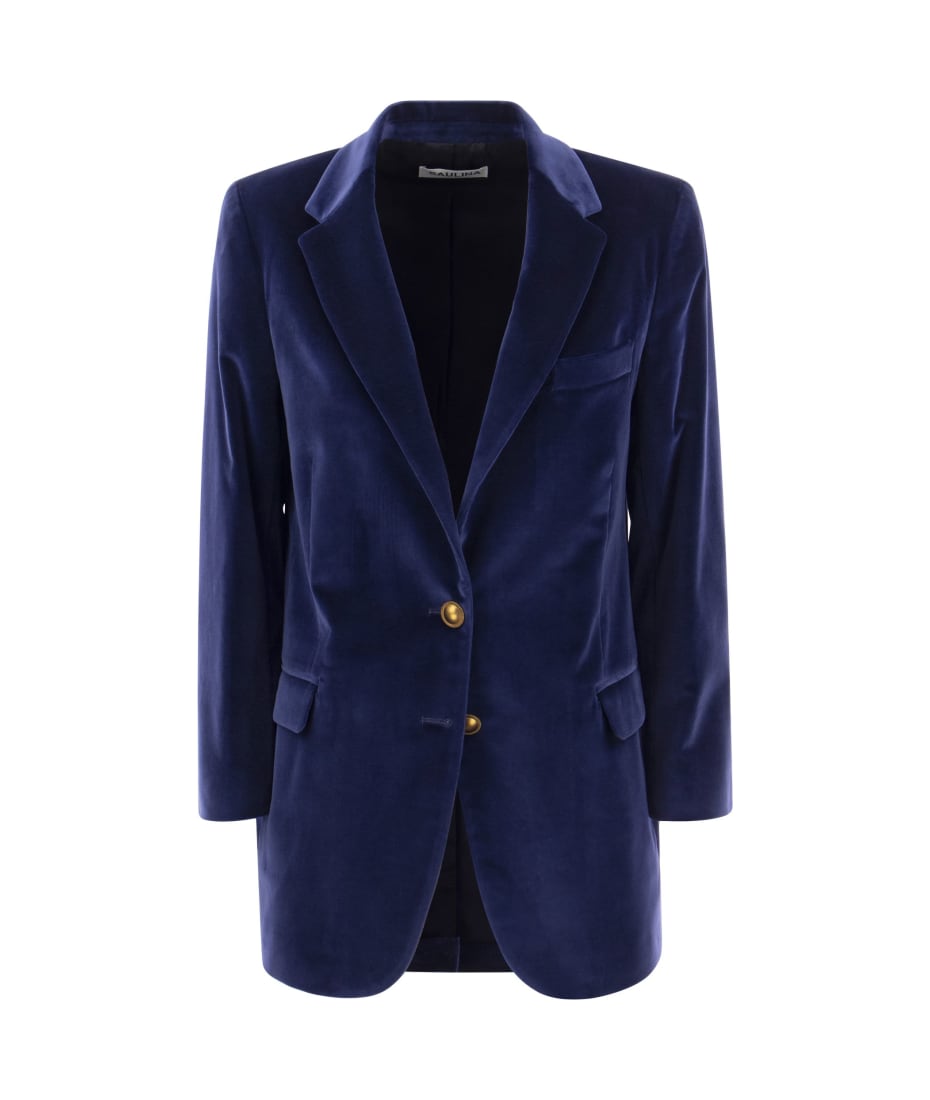 スーツ Saulina ANTONIA - Single-breasted velvet jacket Saulina Milano Antonia - Single-breasted Velvet Jacket