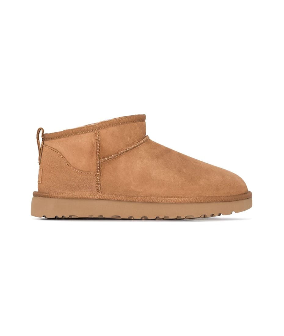 UGG Brown 'ultra Mini' Boots In Suede Woman | italist