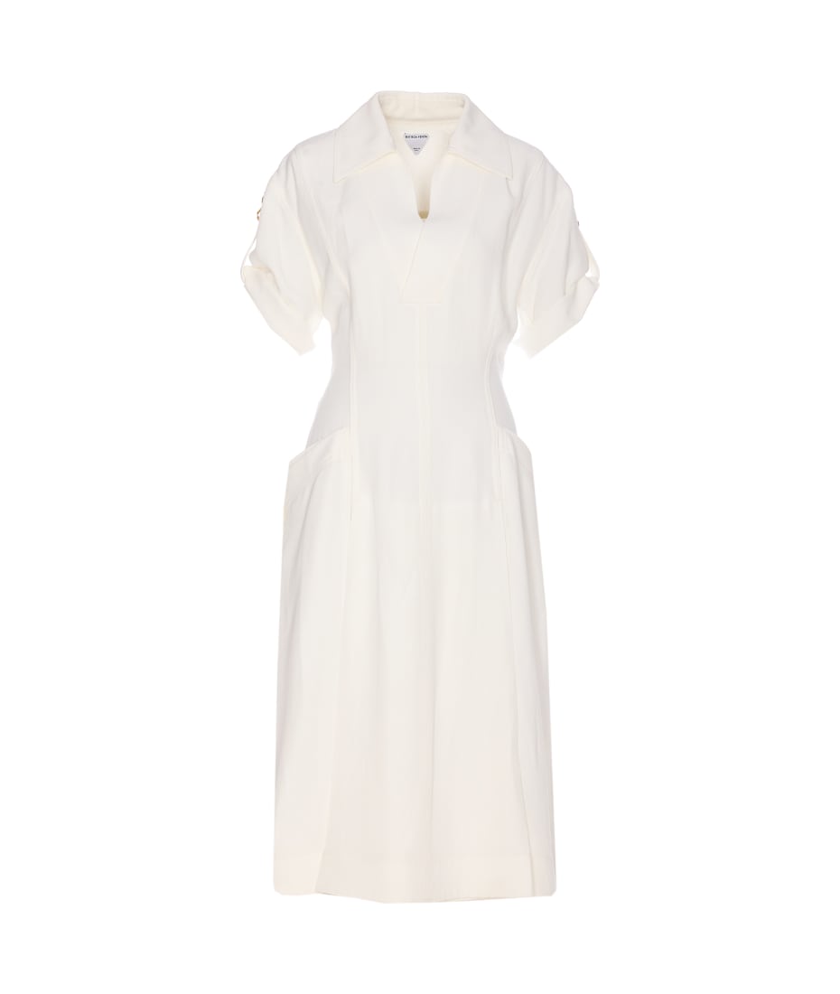【関税＆送料込み】Bottega Veneta Linen And Viscose Dress 725506V2LB0_9071-4_2593cd76-