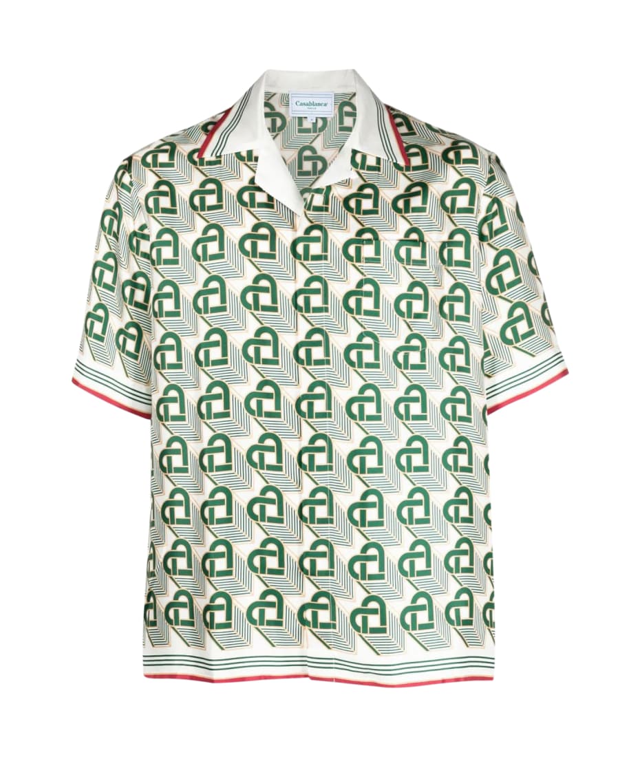 Casablanca Cuban Collar Short Sleeve Shirt | italist, ALWAYS LIKE