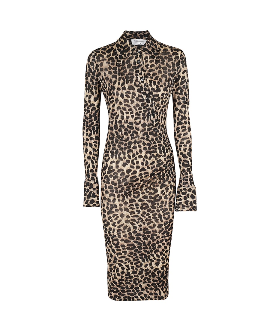 オールインワン・サロペット Blumarine Print Jersey Dress Long Second Skin Jersey Dress With Rose Print | Blumarine