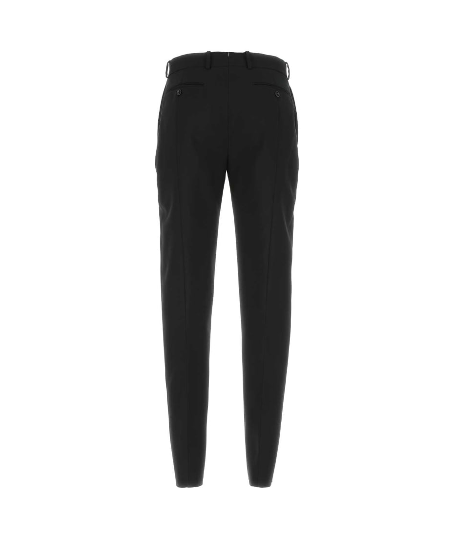 パンツ alexander mcqueen FW25 Black wool pant (830041QJAAC 1000) Alexander McQueen Black Wool Pant | italist
