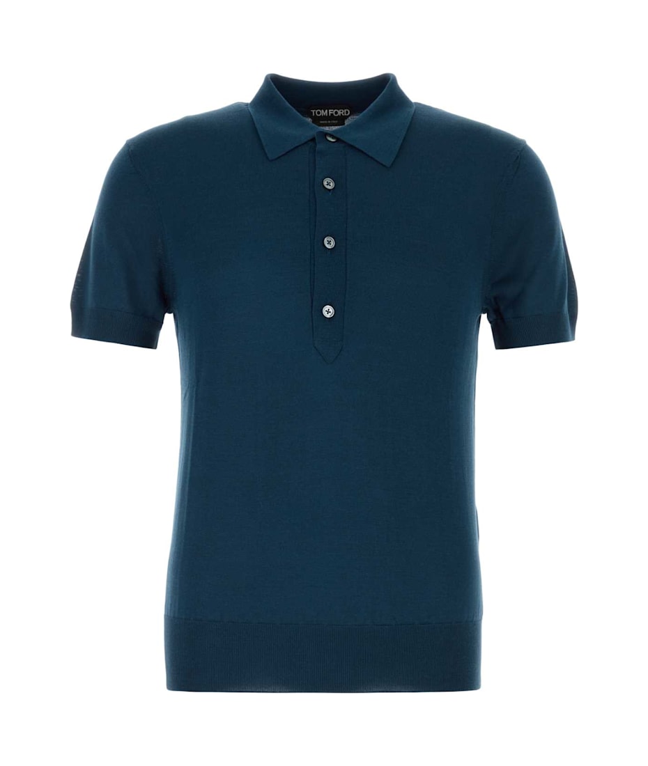 Tシャツ・カットソー TOM FORD Tom Ford T-shirts and Polos Blue Jersey T-shirt in blue - Tom Ford | Mytheresa