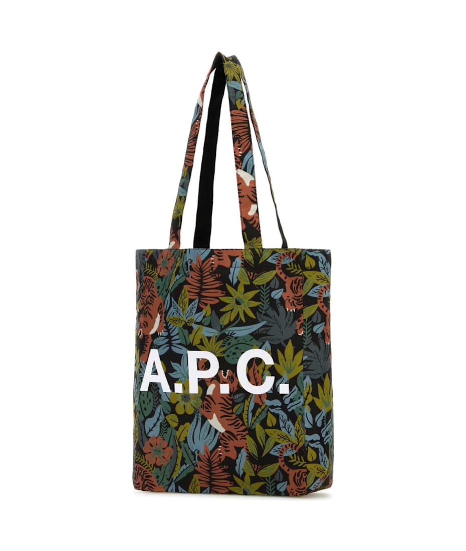 トートバッグ Lou Reversible Shopper Bag - A.P.C. - Synthetic - Blue A.P.C. Printed Fabric Lou Reversible Shopping Bag | italist