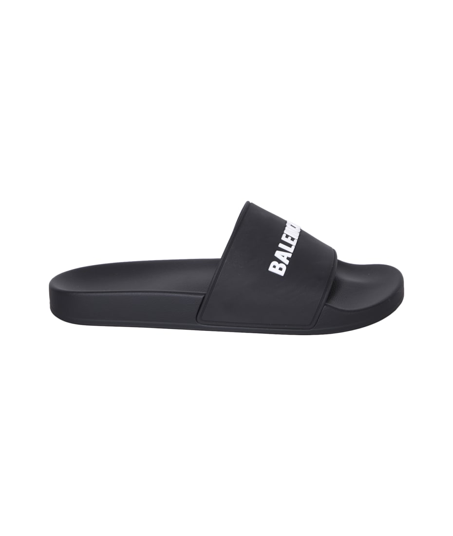 Balenciaga Logo-embossed Pool Slides | italist