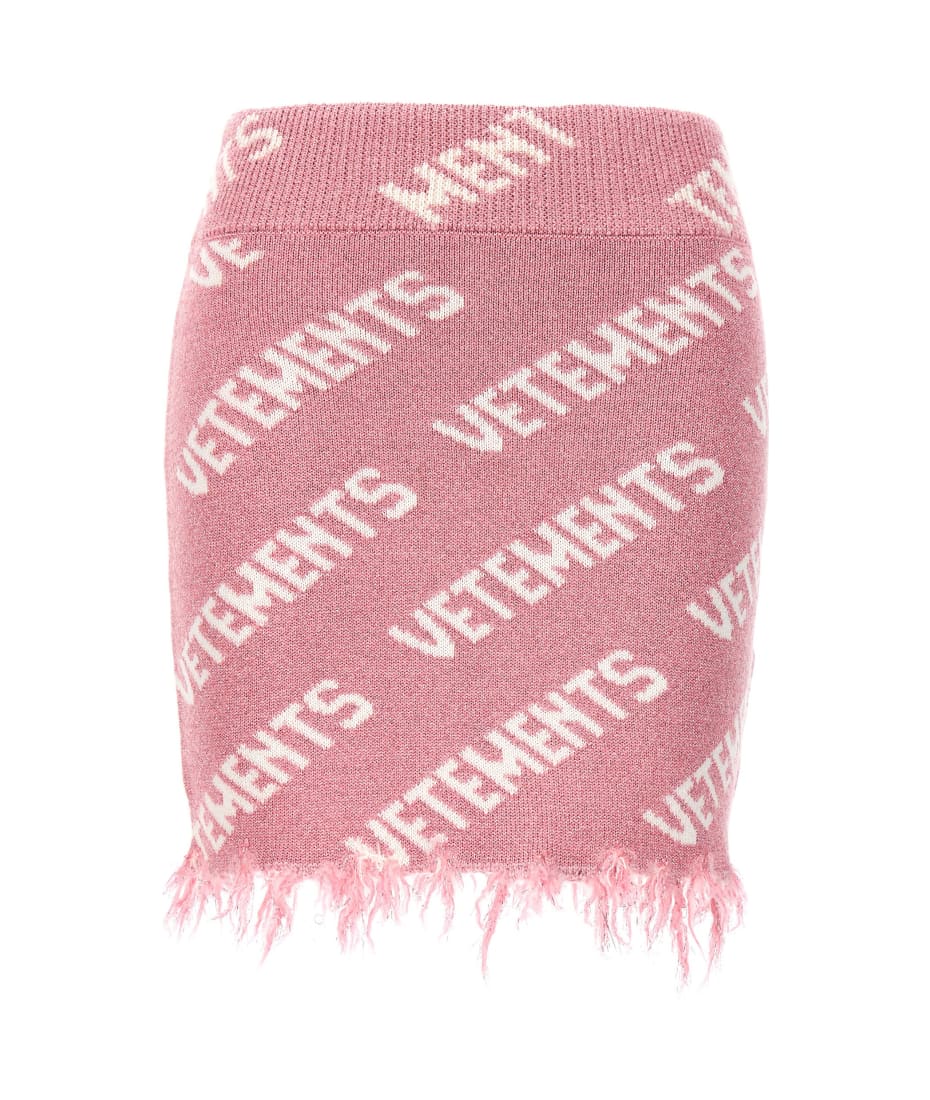【関税込み】VETEMENTS 'Iconic Lurex Monogram' skirt VETEMENTS 'iconic Lurex Monogram' Skirt | italist