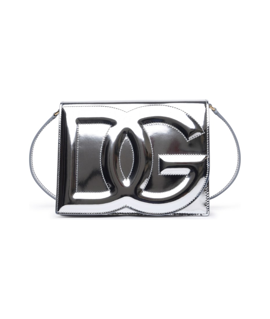 Dolce & Gabbana 'dg' Leather Bag - Silver